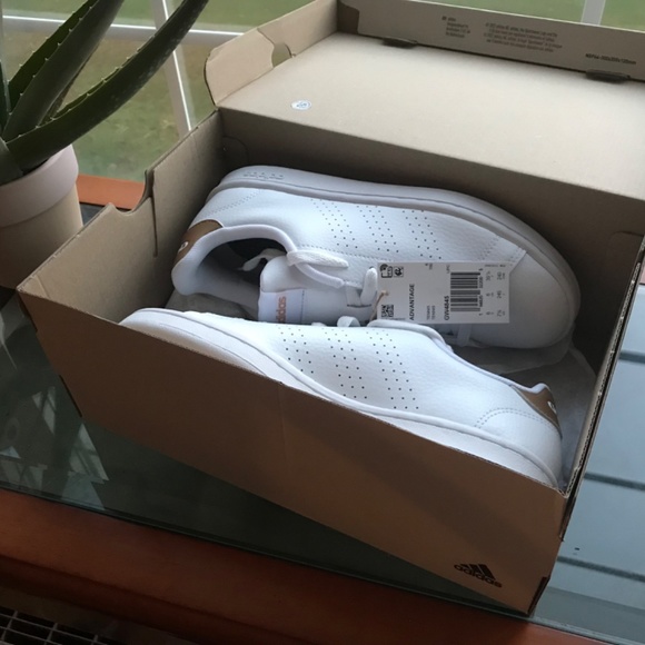 Adidas Advantage Tennis Shoes Copper Metallic - Picture 5 of 6